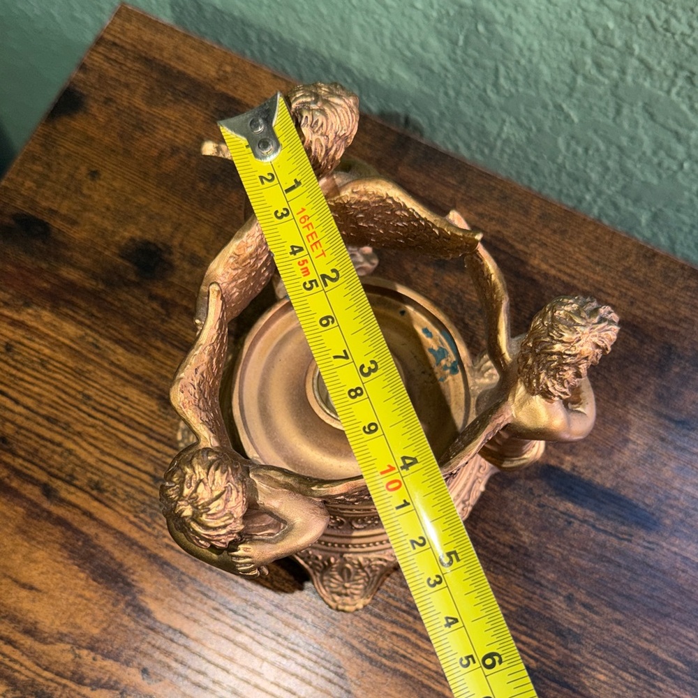 Vintage Gold Cherub Candle Holder - Picture 6 of 16